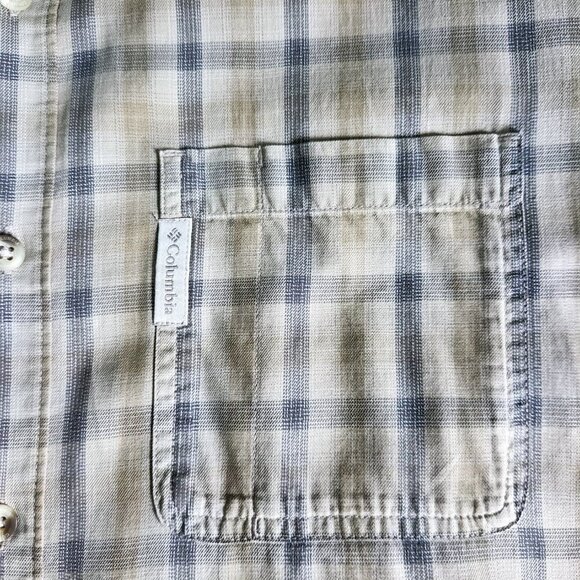 Columbia Sportswear Plaid Shirt Men's Medium Long Sleeve Button Down Cotton - Picture 4 of 11